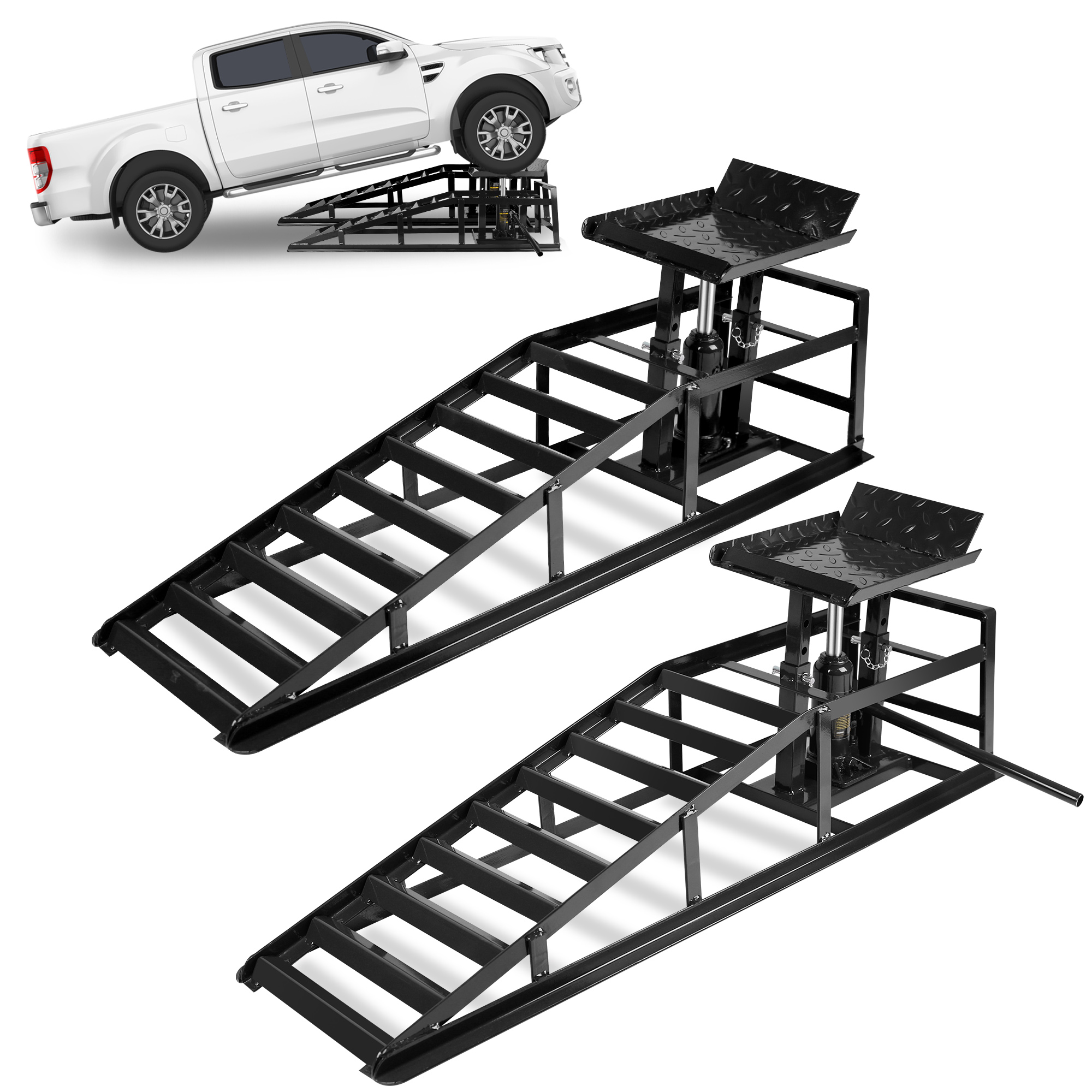 Hydraulic Car Lift - Truck Service Ramps Lifts, 2pcs 5