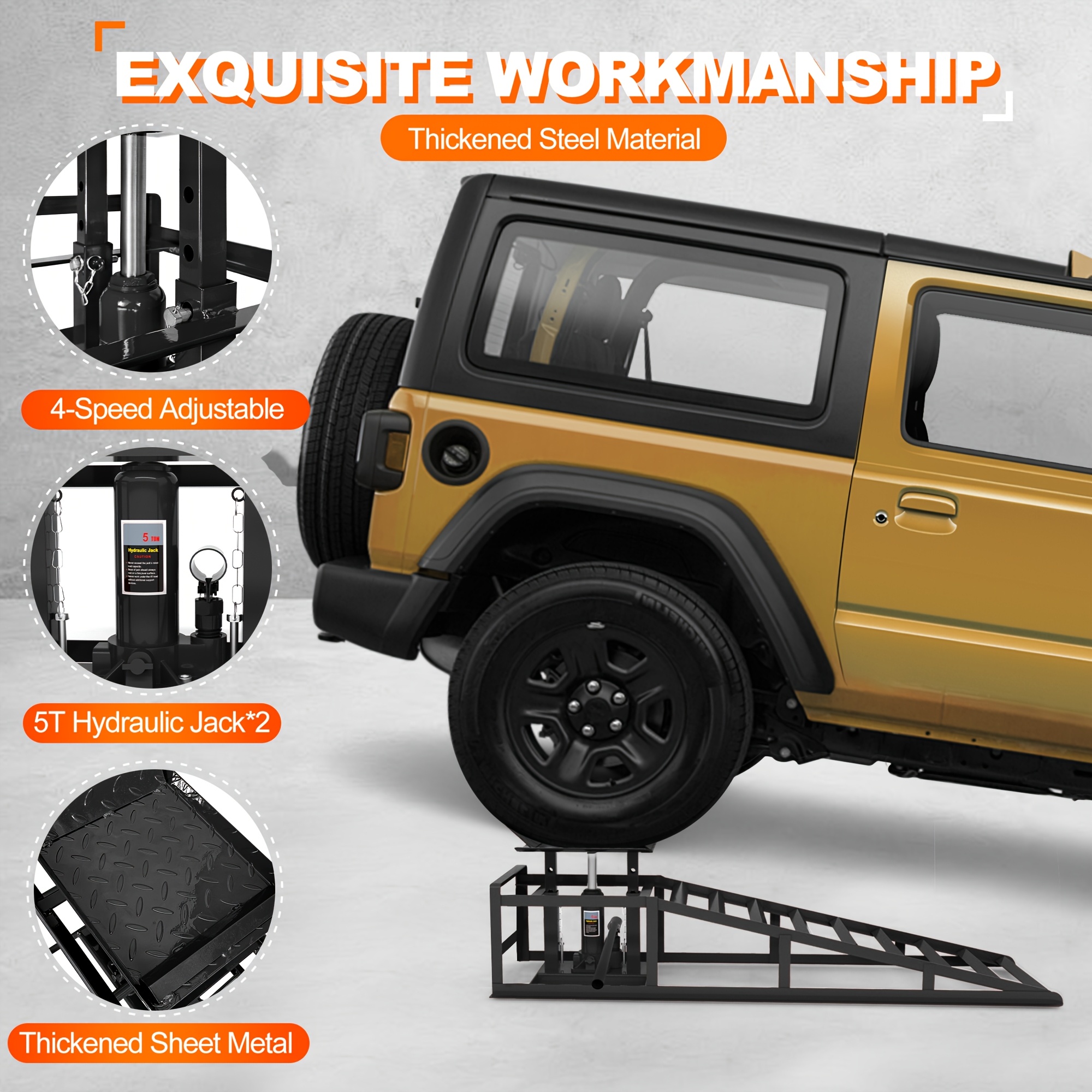 Car Ramps, 2pcs Hydraulic High - Hydraulic Car Lift recension och pris