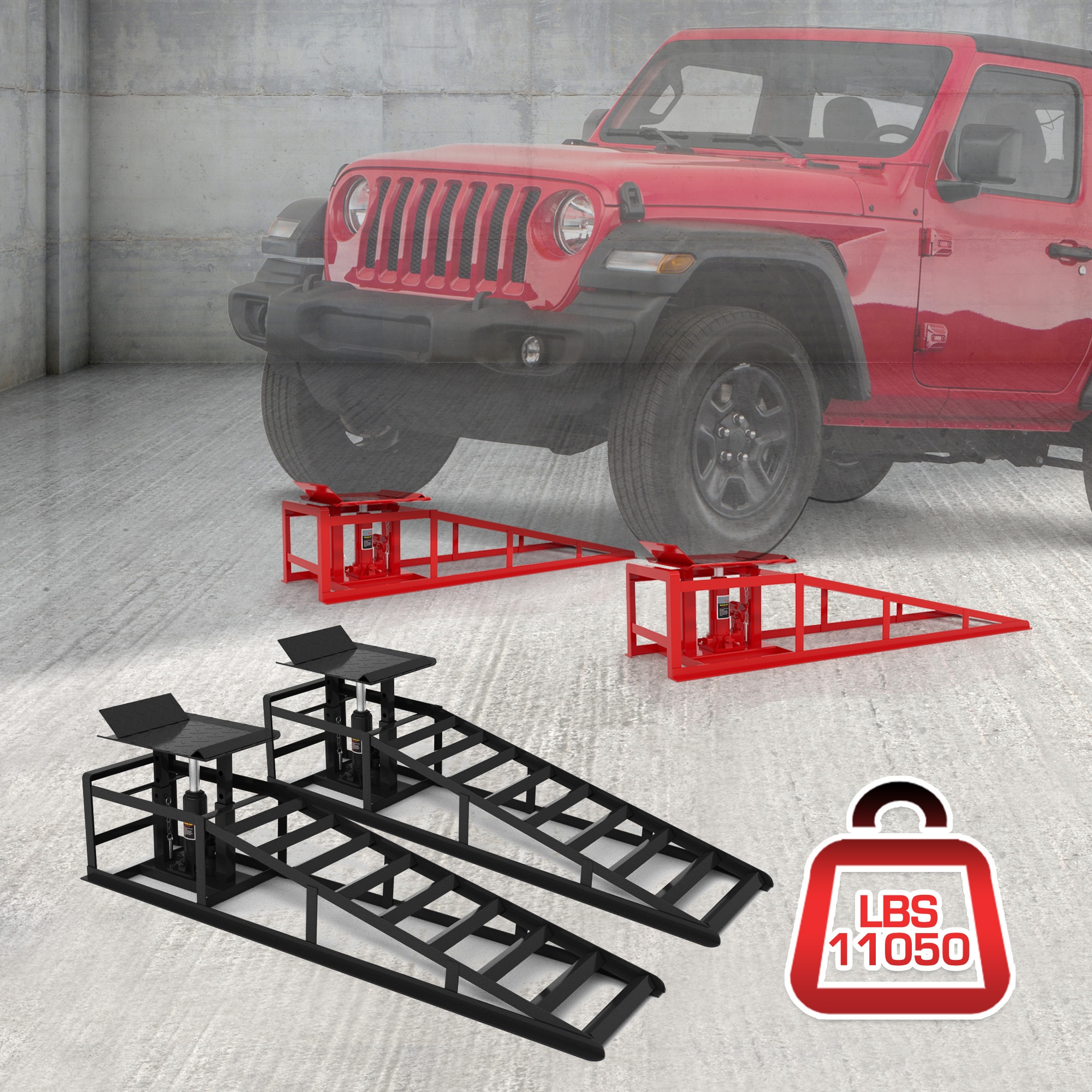 2pcs Hydraulic Car Ramps with  - Hydraulic Car Lift recension och pris