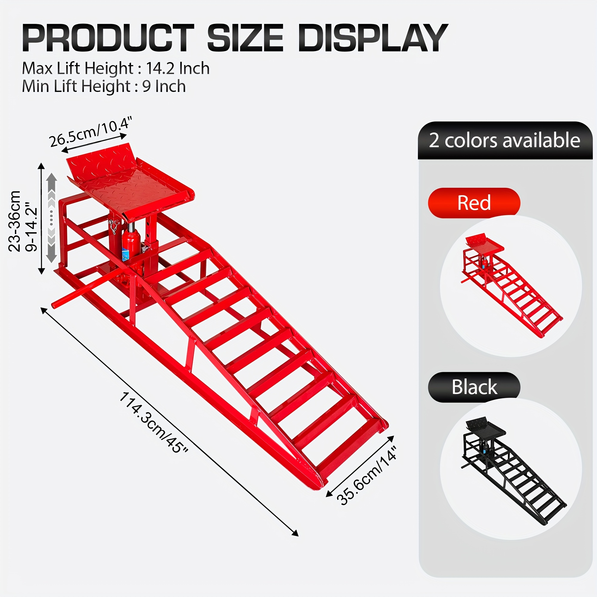 2pcs Hydraulic Car Ramps with  - Hydraulic Car Lift recension och pris