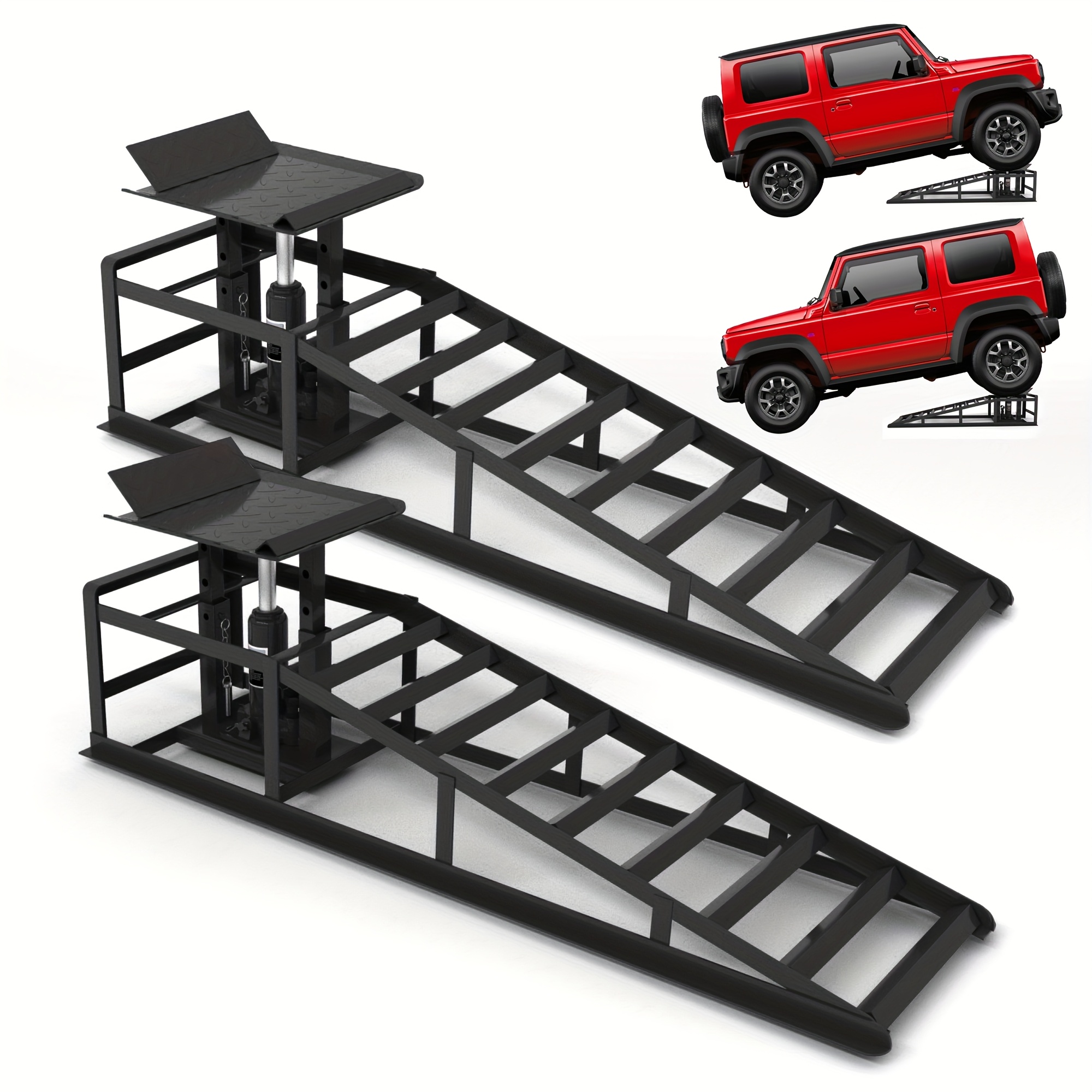 2pcs Hydraulic Car Ramps with  - Hydraulic Car Lift recension och pris