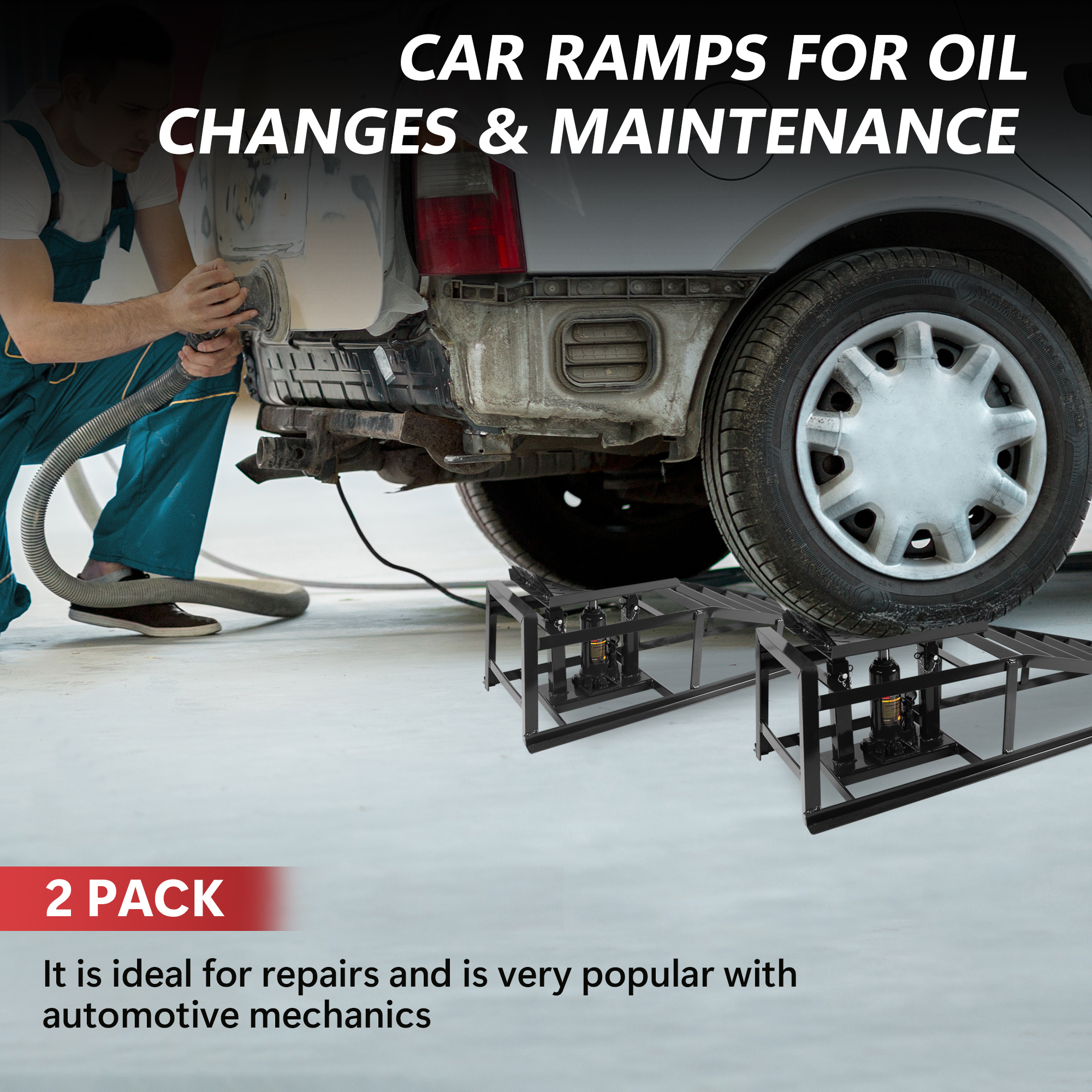 Truck Service Ramps Lifts, 2pc - Hydraulic Car Lift recension och pris