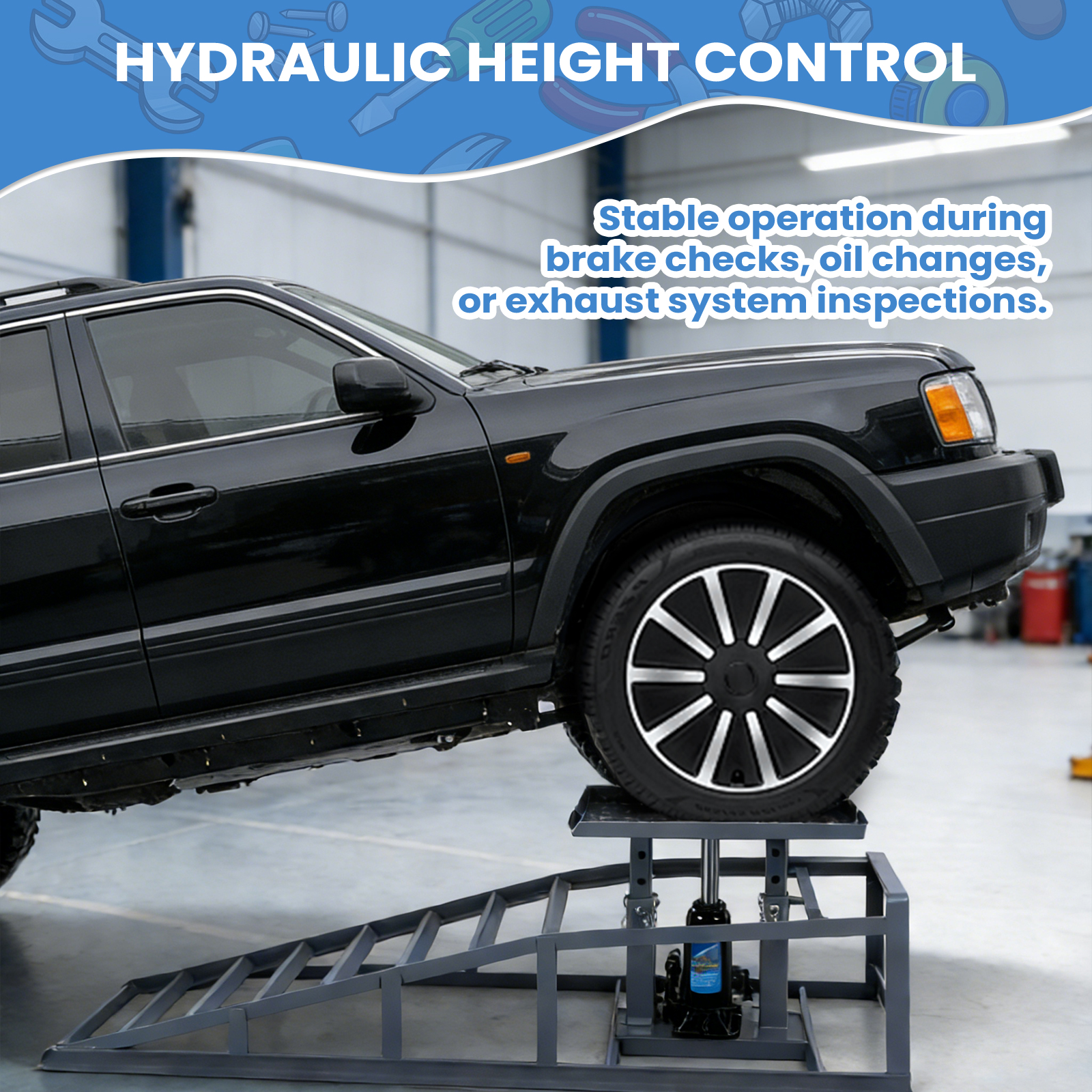 2 PCS Low Profile Hydraulic Ca - Hydraulic Car Lift recension och pris