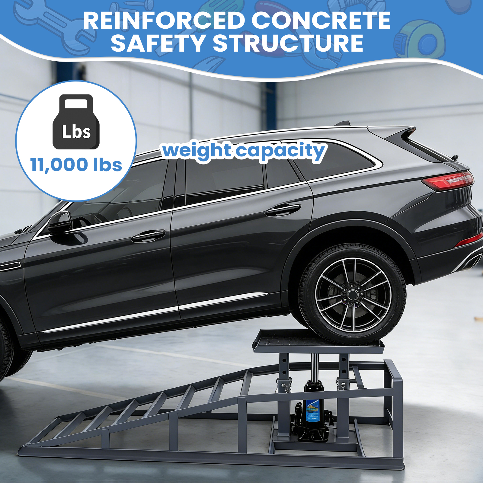 2 PCS Low Profile Hydraulic Ca - Hydraulic Car Lift recension och pris