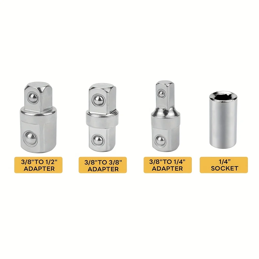 Socket Adapter Set 1/4 3/8 1/2 - Pneumatic Impact Wrench recension och pris
