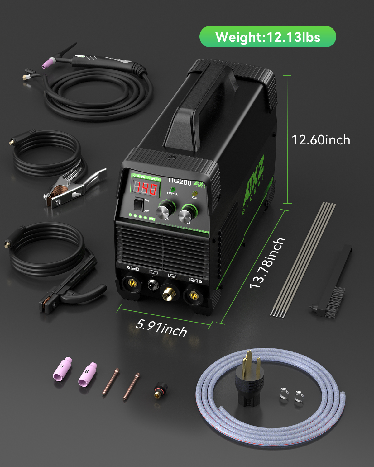 AIXZ TIG200 Dual Voltage 110V/ - Tig Welder Machine recension och pris