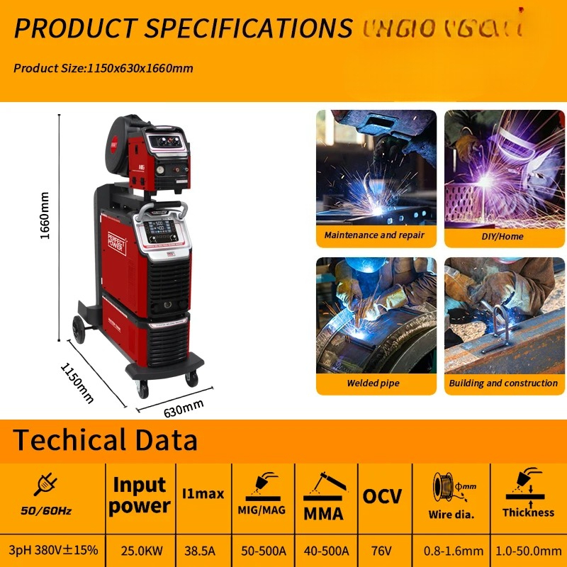 Industrial Double Pulsed 500am - Tig Welder Machine recension och pris