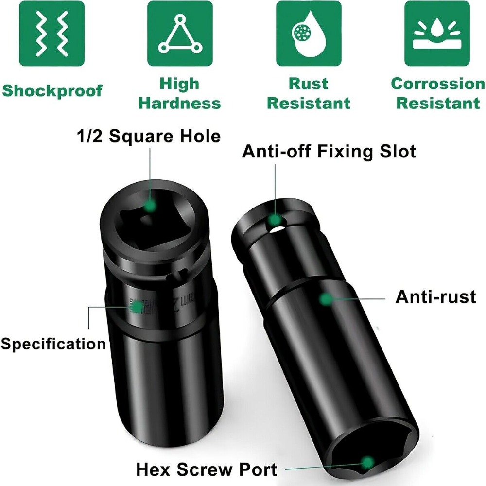 1/2Inch Drive 6-Point Impact S - Pneumatic Impact Wrench recension och pris