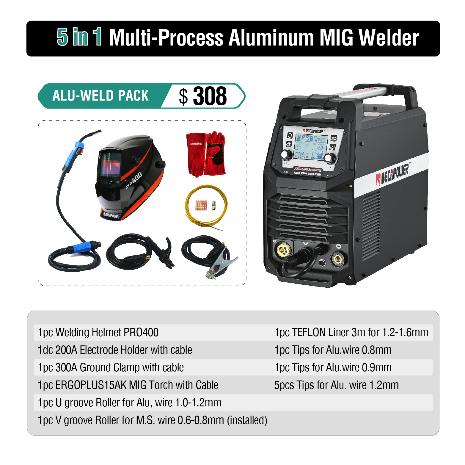 MSFactory WHOLESALE 5 in 1 MMA - Tig Welder Machine recension och pris