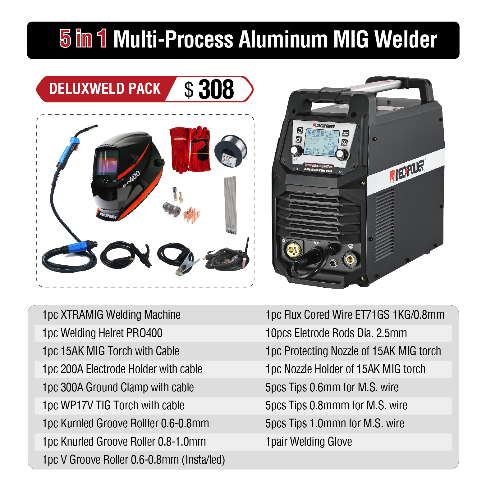 MSFactory WHOLESALE 5 in 1 MMA - Tig Welder Machine recension och pris