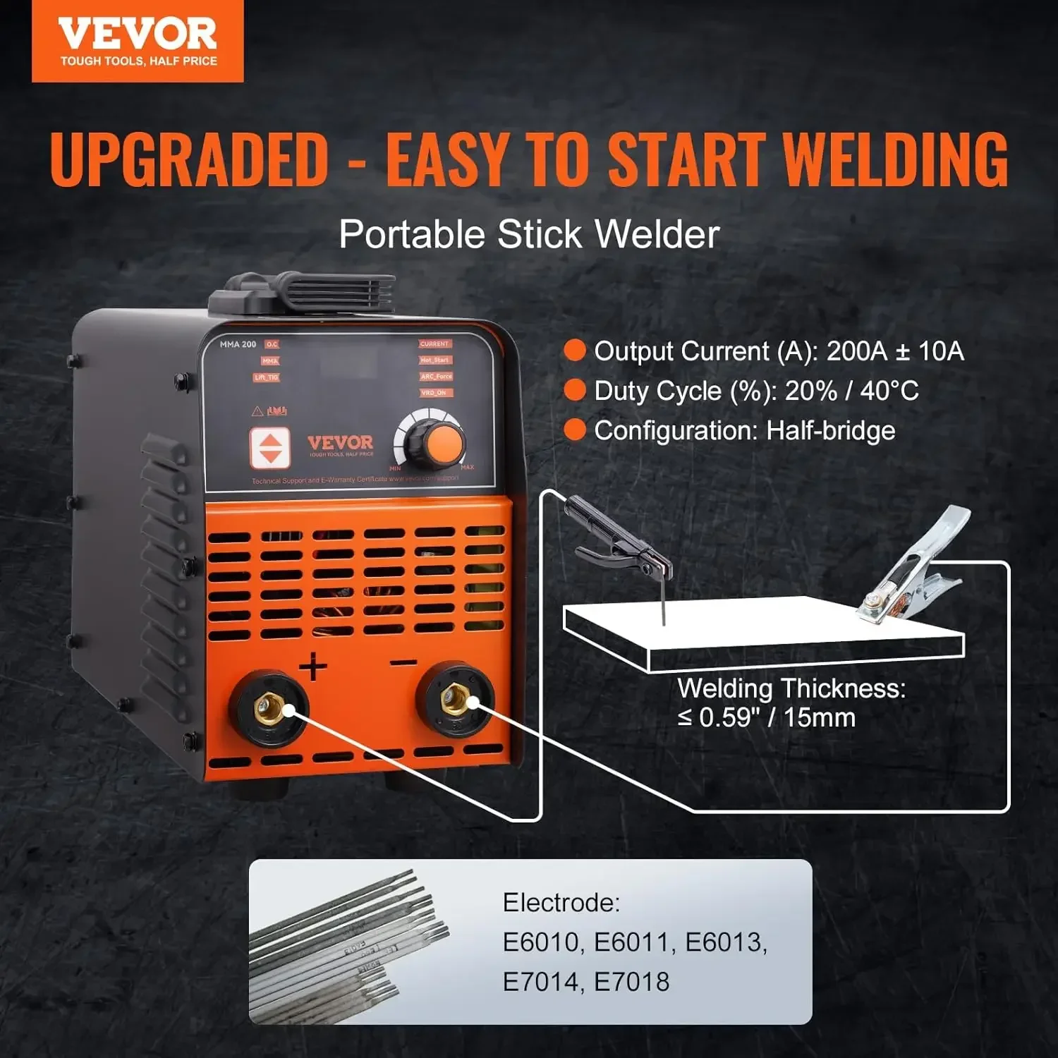 Stick Welder, 200Amp 2 in 1 AR - Tig Welder Machine recension och pris