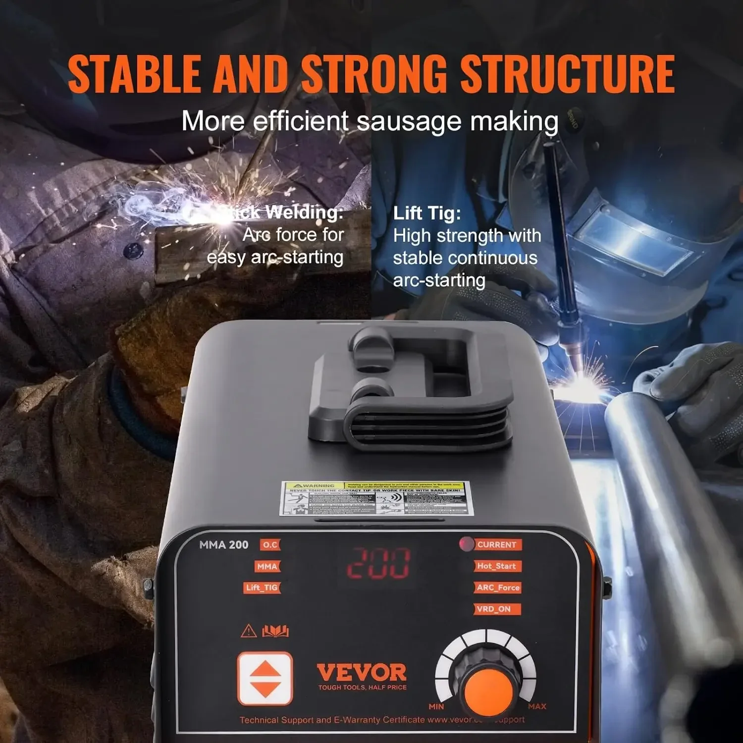 Stick Welder, 200Amp 2 in 1 AR - Tig Welder Machine recension och pris
