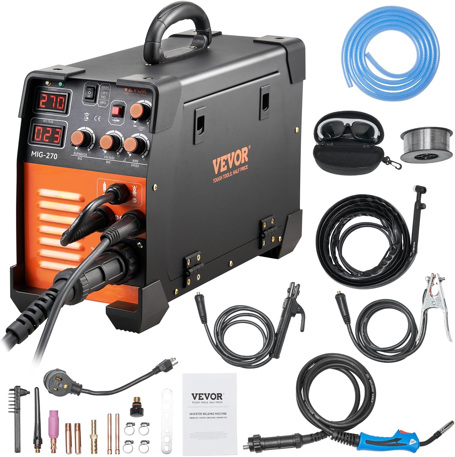 VEVOR MIG Welder, 3 in 1 270 A - Tig Welder Machine recension och pris