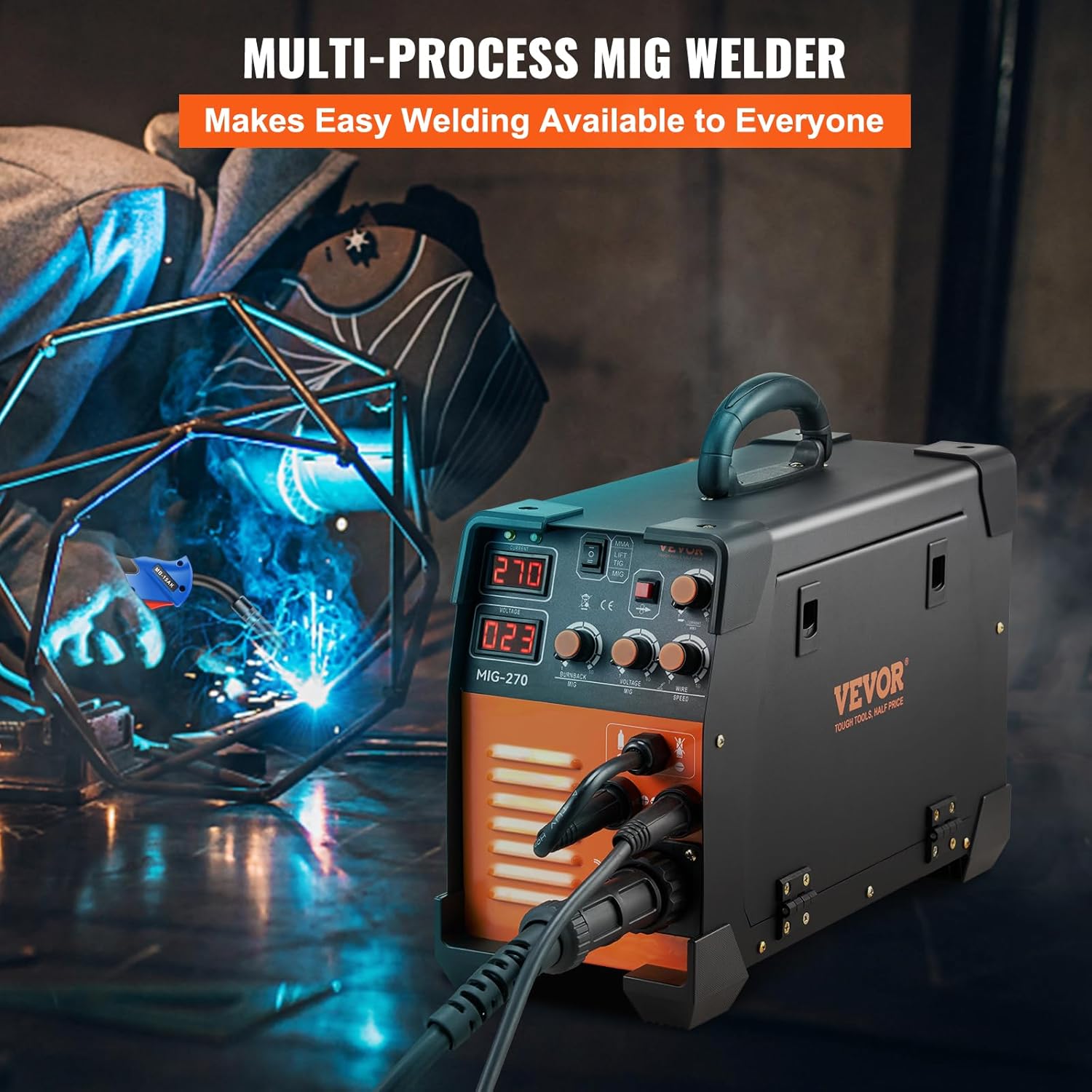 VEVOR MIG Welder, 3 in 1 270 A - Tig Welder Machine recension och pris